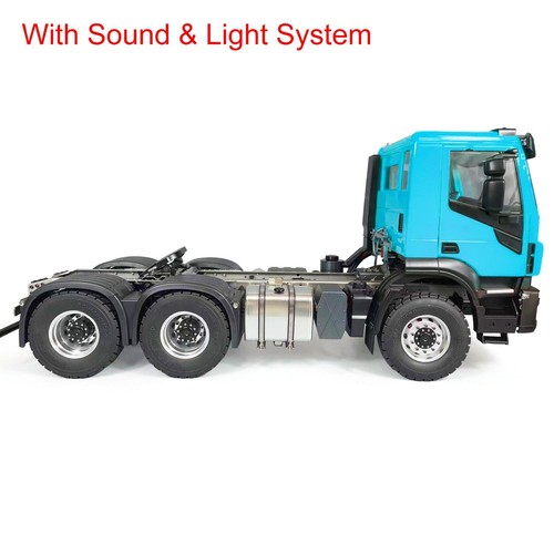 1/14 RC Tractor Truck Tow Vehicle Metal 6x4 Chassis Speed Transmission Sound - Picture 4 of 9