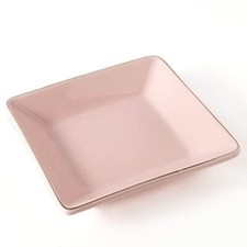 Ceramic Jewelry Dish Tray, Decorative Trinket Tray Holder for Ring Earring Pink