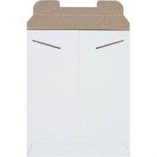9 3/4" X 12 1/4" White Stayflats  Mailers 100 Per/Case 
