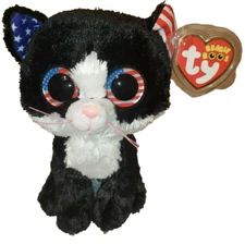 Ty Beanie Boos FREEDOM the Cat Cracker Barrel Exclusive 6" NEW MWMTs Stuffed Toy