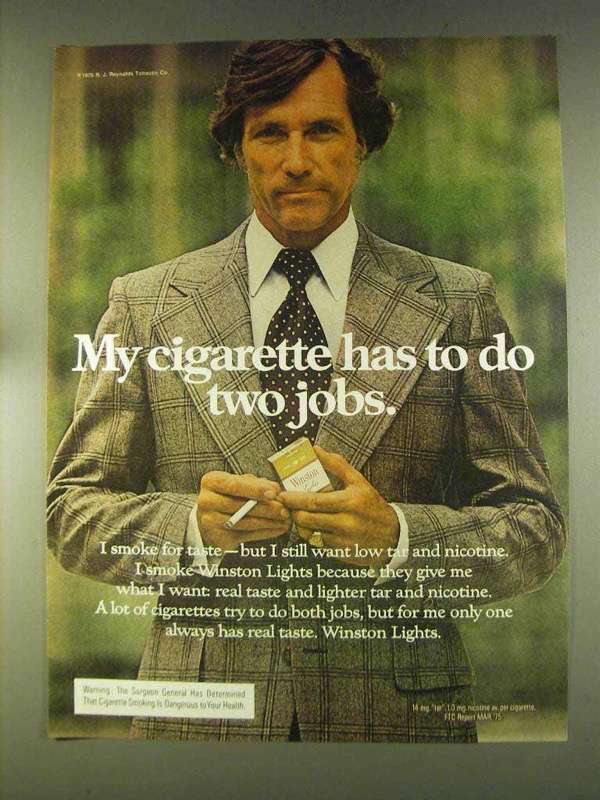 1976 Winston Cigarettes Ad