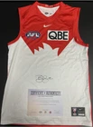 LANCE BUDDY FRANKLIN HAND SIGNED SYDNEY SWANS 1000 GOAL NIKE OFFICIAL AFL JUMPER