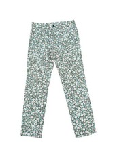 Dries Van Noten Slim Fit Floral Cotton Pants Size 48 / US 30-31