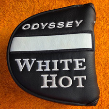 ODYSSEY WHITE HOT VERSA MALLET PUTTER HEADCOVER BLACK - WHITE - RED RH OR LH