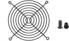 Easycargo 2pcs 120mm Fan Grill Guard Black with Screws