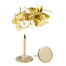 Heavy Duty Thumb Tacks, Extra Long Push Pins for Upholstery, Carpets, and Gold