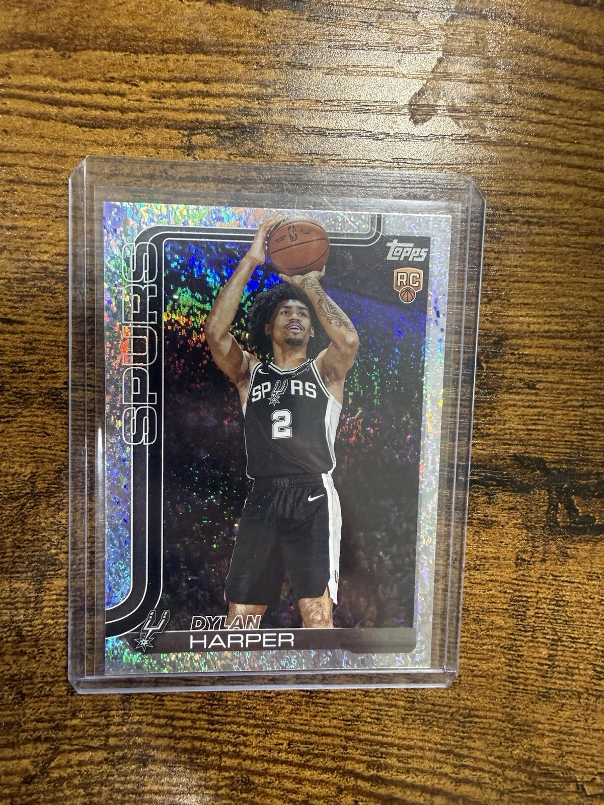 2025-26 Topps Dylan Harper RC Sandglitter Speckle Silver Rookie #202 Spurs
