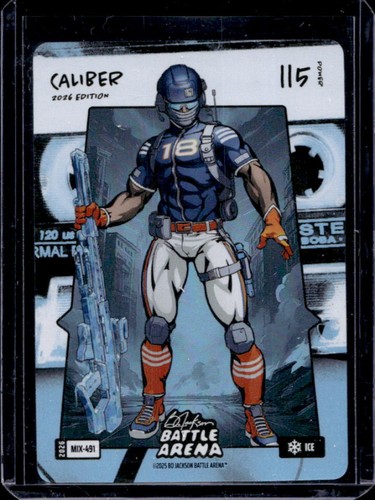 2026 Bo Jackson Battle Arena Griffey Caliber Fire Tracks Battlefoil Ice #MIX-491