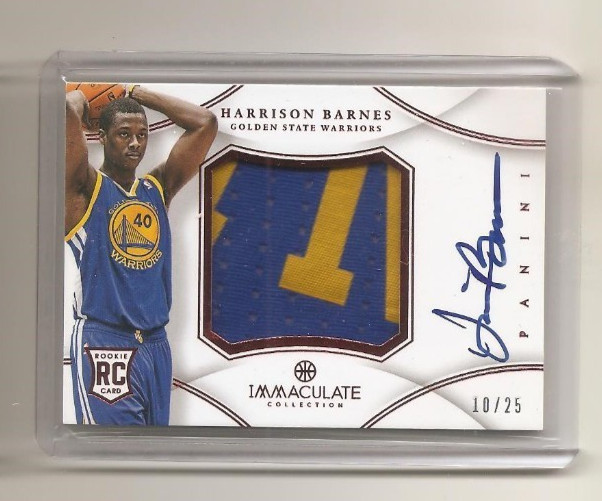 2012-13 Panini Immaculate HARRISON BARNES Premium Patches Chinese Red RPA /25