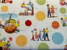 Dick & Jane FUN PARK 1940-1965 Michael Miller Science 100% COTTON QUILT FABRIC