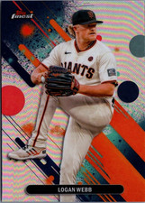 2025 Finest Refractors #64 Common Logan Webb San Francisco Giants