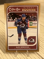 2021-22 Upper Deck #R-10 Alex Newhook O-Pee-Chee Glossy Rookies Gold