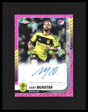 2025 Hany Mukhtar Auto Topps Chrome MLS Pink Shimmer /50 #CA-HM Nashville SC