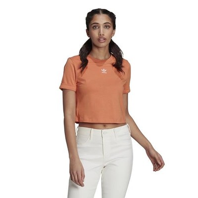 adidas Originals Damenkleidung Top GN2805 CROP TOP Orange