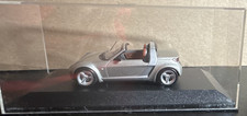 MINICHAMPS Smart Roadster Silver Diecast Model Car w/ Case 1:43