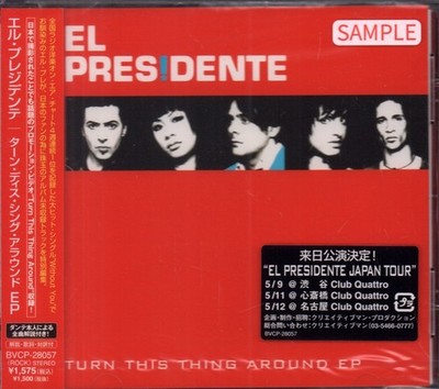 El Presidente Turn This Thing Around CD Japan BMG 2006 promo brand new sealed