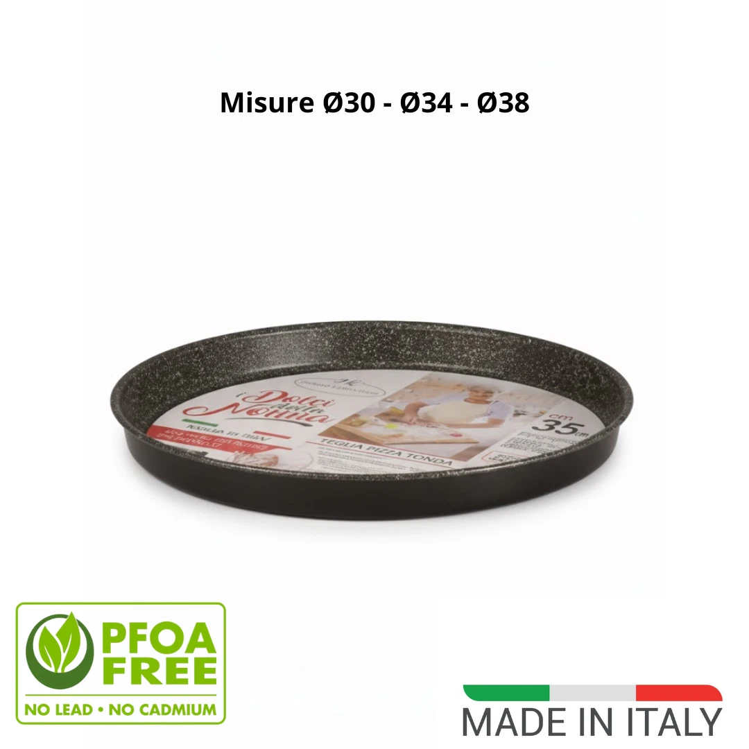 Teglia da Forno Ecologica in Acciaio al Carbonio da 5/6/8/9 Pollici, Padella per