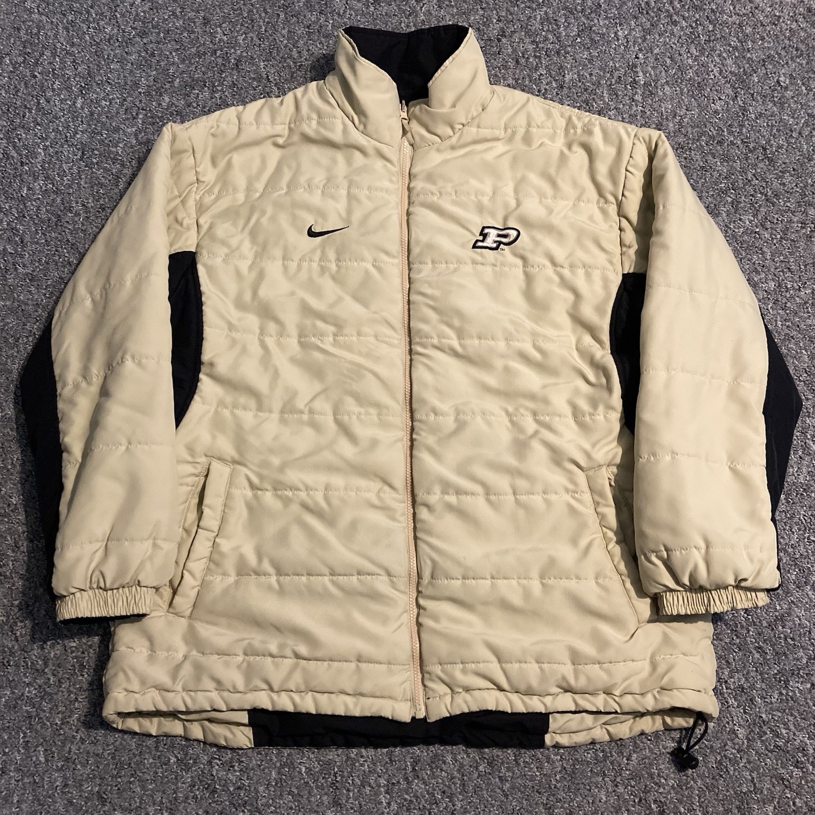 SACAI X NIKE Giacca reversibile vintage Nike Team Purdue University USA ricamata uomo grande