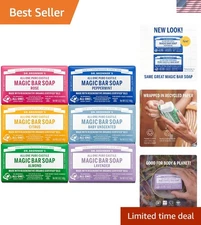 Eco-Friendly 5oz Pure-Castile Soap Gift Set - Almond, Unscented, & Floral Scents