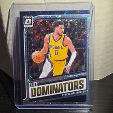 Panini 2024-25 Donruss Optic Elite Dominators Prizm Tyrese Haliburton #9 Pacers