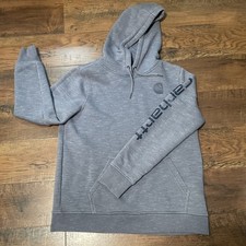 CARHARTT Large 12-14 Relaxed Fit Pullover Sweater Sweatshirt Gray HOODIE