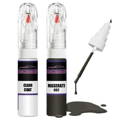 Lackstift für MASERATI DARK MOSS 602 + Klarlack Pinsel Kratzer Fix Kit