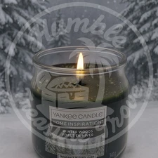 Yankee Candle Winter Woods 12 oz Home Inspiration Jar – Crisp Evergreen & Pine