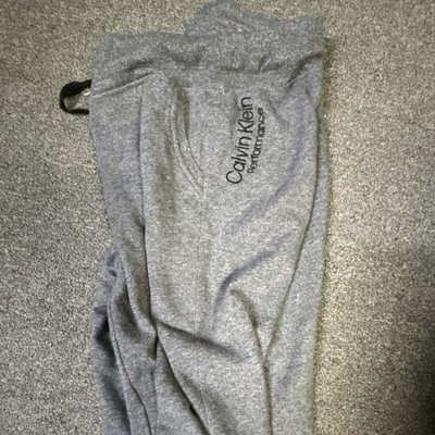 Calvin Klein Performance Women's Gray Jogger Pants Drawstring Elastic Waist M