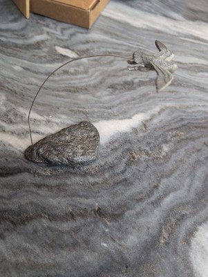 HUDSON Pewter Eagle Flying Near Rock