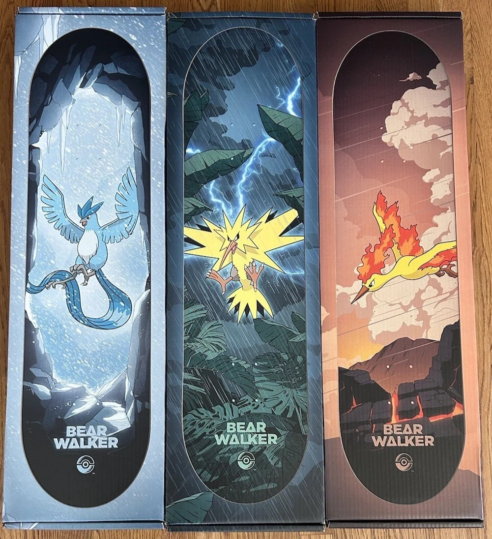 Pokemon Center X Bear Walker Articuno, Zapdos & Moltres