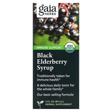 2 hierbas Gaia, jarabe de saúco negro, 3 fl oz (89 ml)-en todo el mundo
