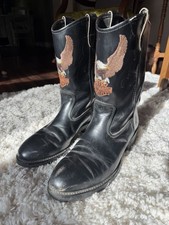 Vintage Harley Davidson Flying Eagle Men s Riding Boots Size 10