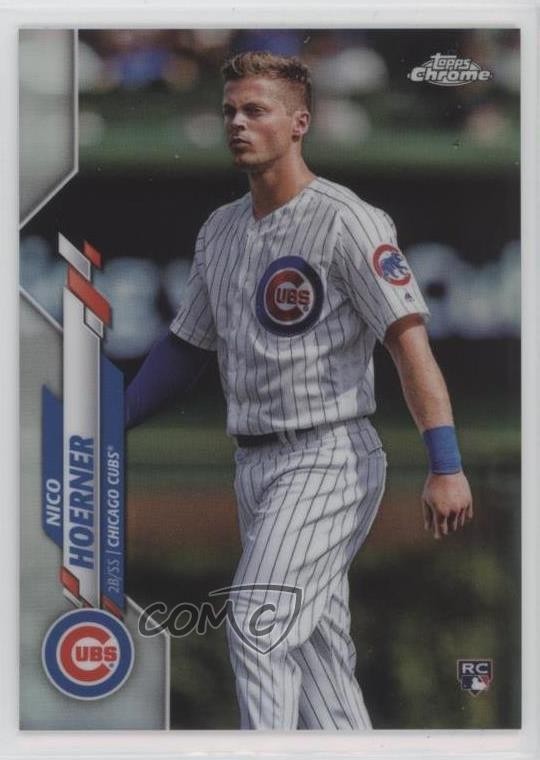 2020 Topps Chrome Photo Variation SP (Pinstripes) Nico Hoerner #161 2s2