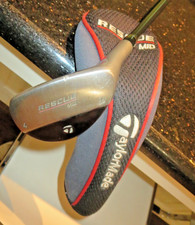 W W TaylorMade Rescue Mid 4 Hybrid 22 Stiff Graphite Shaft RH 40.5" Cover