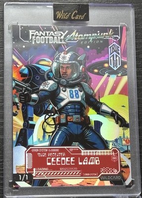 Ceedee Lamb True 1/1 Case Hit Dallas Cowboys Football Atom Punk Rare 1 Of 1