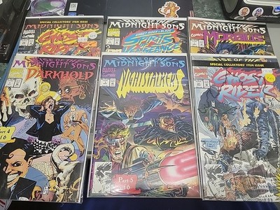 1992 MARVEL COMICS MIDNIGHT SUNS COMPLETE SET #1-6 GHOST RIDER