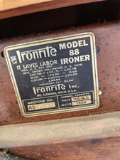Ironrite Model 88 Clothing Press