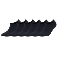 Men's Assorted Bamboo No-Show Invisible Socks - 6 Pairs Size 8-11.5