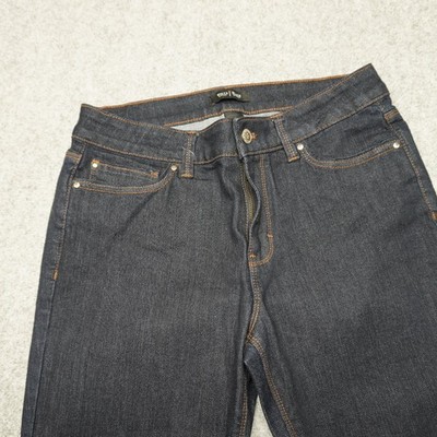 White House Black Market Women's Skinny Flare Jeans Dark Wash 6S Stretch