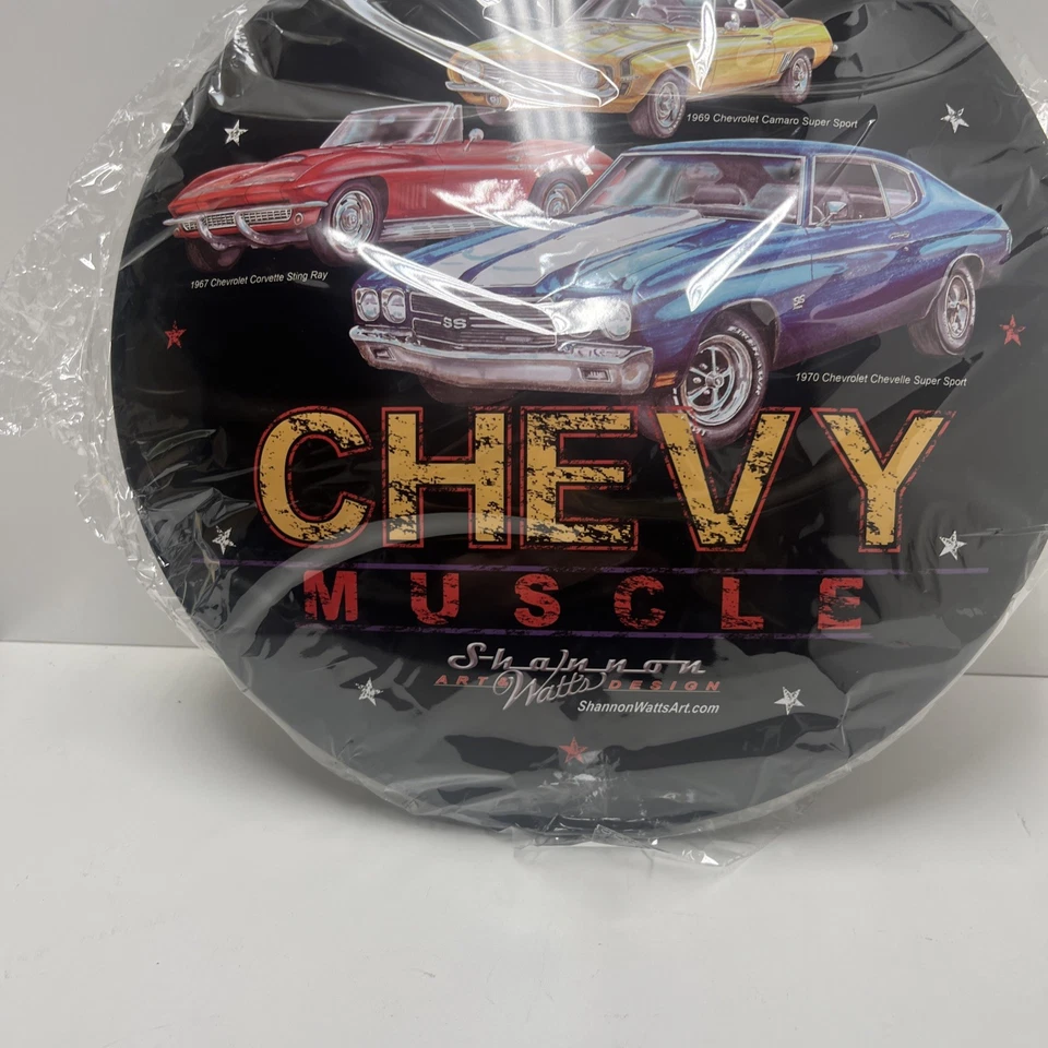 Letrero de cúpula de metal elegante Chevy Muscle Car garaje hombre cueva bar sala de juegos oficina, ☼ Foto 2 de 4