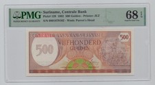 Suriname, 1982, 500 Gulden – PMG 68	    See instructions 