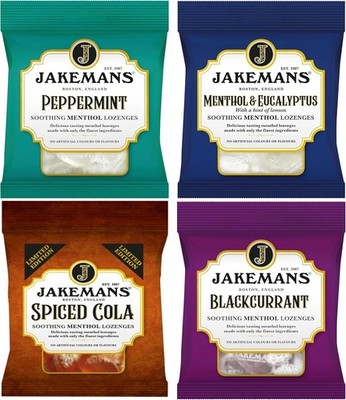 Menthol Hustentropfen 4er Pack - Spiced Cola, Schwarze Johannisbeere, Eukalyptus & Pfefferminze