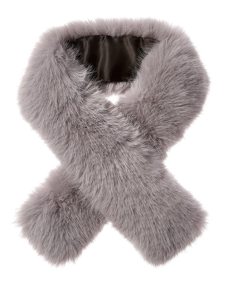 Женский шарф Surell Accessories Pull-Through серого цвета