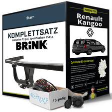 Für RENAULT Kangoo III Anhängerkupplung starr +eSatz 13pol 05.2021-jetzt ABE PKW