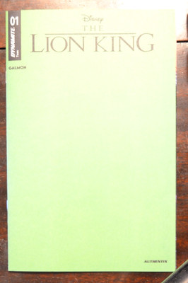 The Lion King #1 Blank Sketch Variant Green NM-!!!!!