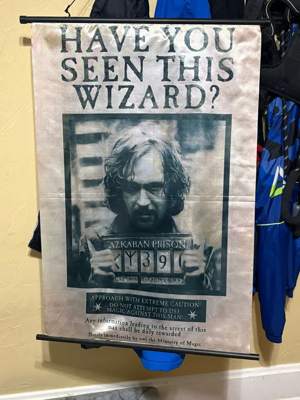 HARRY POTTER - Sirius Black Wanted Poster - FABRIC WALL SCROLL BANNER