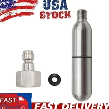 Paintball PCP,12g Refillable CO2 Cartridge With 8mm Male/Quick Disconnect Plug D