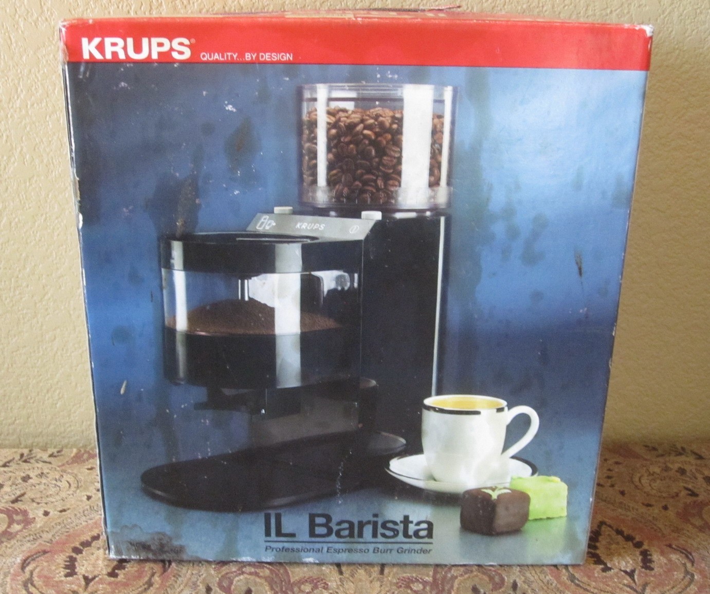 VINTAGE 80's KRUPS IL BARISTA COFFEE ADJUSTABLE BURR GRINDER
