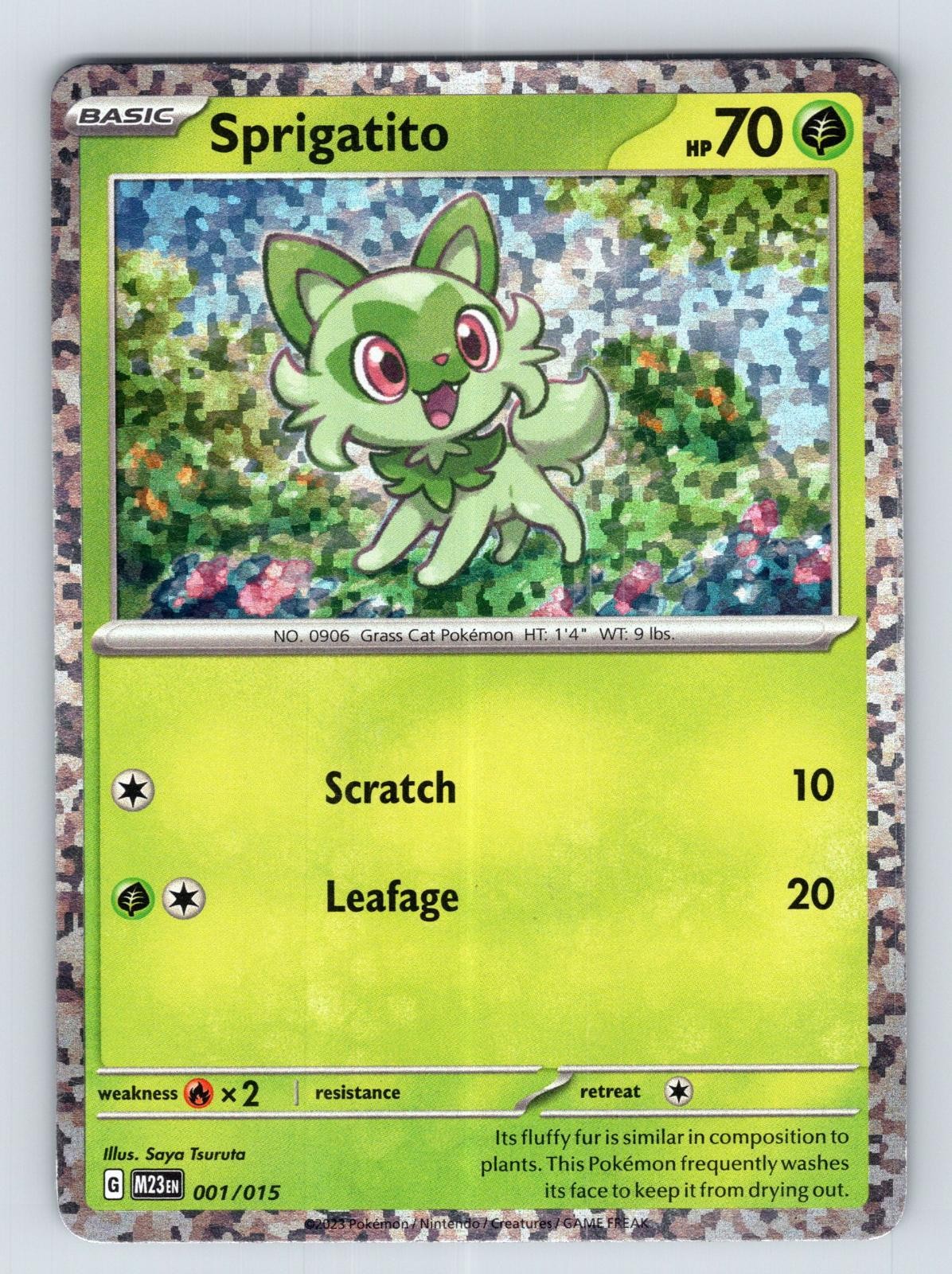 Sprigatito 001/015 holo Promo McDonald's Collection 2023 Pokemon LP