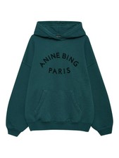 Anine Bing Paris Harvey Hoodie Sweatshirt Dark Teal XL Relaxed BNWT RRP £200